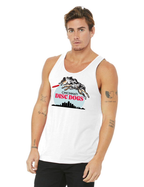 Cincinnati Disc Dogs Adult Tank White