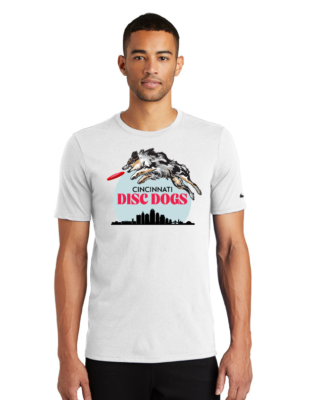 Cincinnati Disc Dogs Adult Nike Dri Fit White
