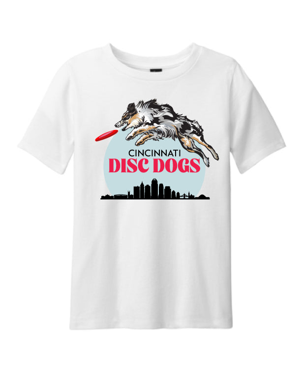 Cincinnati Disc Dogs Youth Short Sleeve T-Shirt White