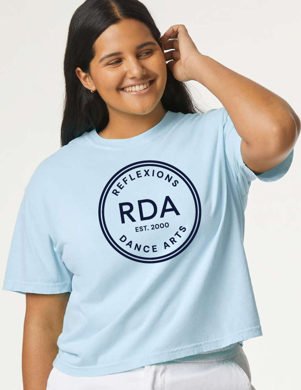 Reflexions EST 2000 Ladies Light Blue Boxy T-Shirt