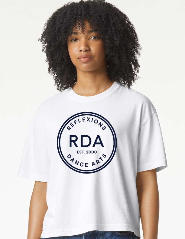 Reflexions EST 2000 Ladies White Boxy T-Shirt