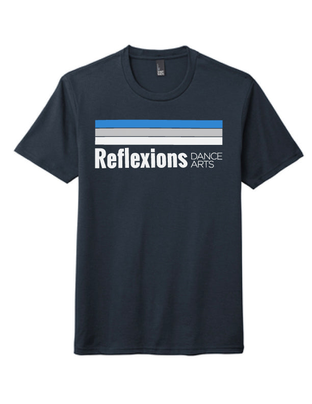 Reflexions Line Logo on Adult Tri-blend Short Sleeve T-Shirt