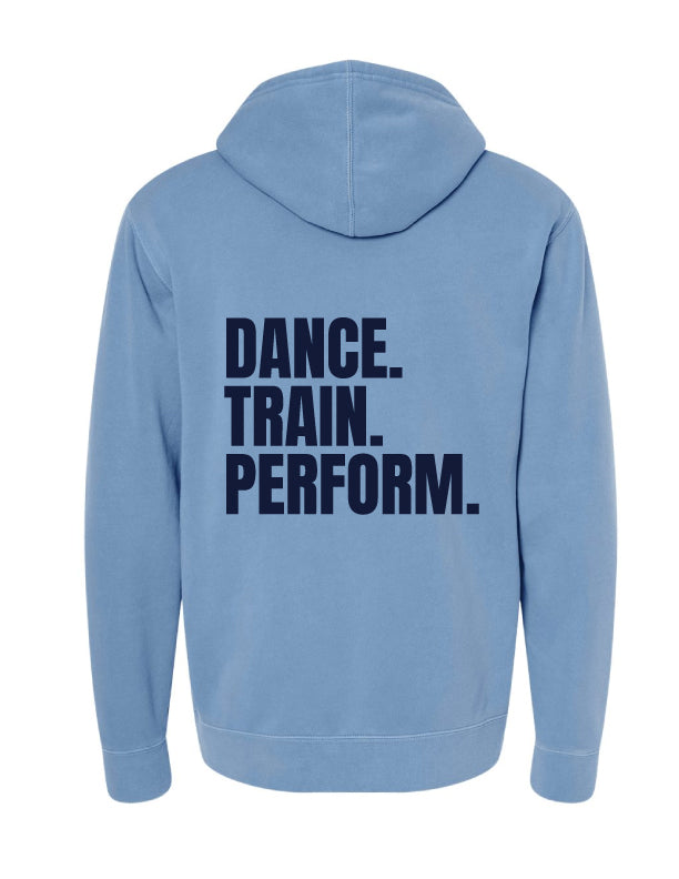 Reflexions EST 2000 pigment-dyed hoodie adult light blue