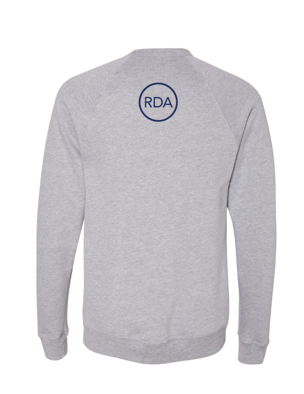 Reflexions Vertical Fun Adult Crewneck Sweatshirt Heather Grey