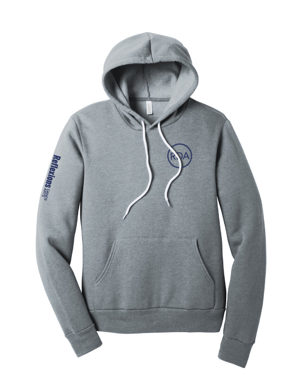 Reflexions Vertical Fun Adult Hoodie Heather Grey