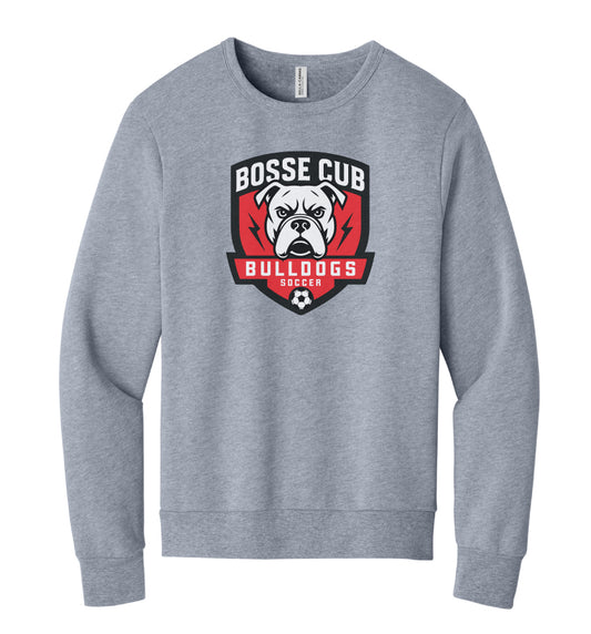 Bosse Cub Adult/Youth Heather Grey Crewneck Sweatshirt