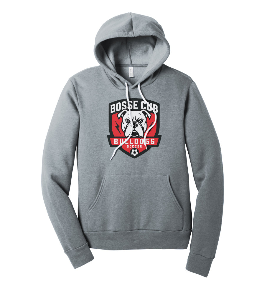Bosse Cub Adult/Youth Heather Grey Sponge Fleece Hoodie