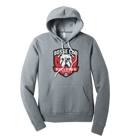 Bosse Cub Adult/Youth Heather Grey Sponge Fleece Hoodie