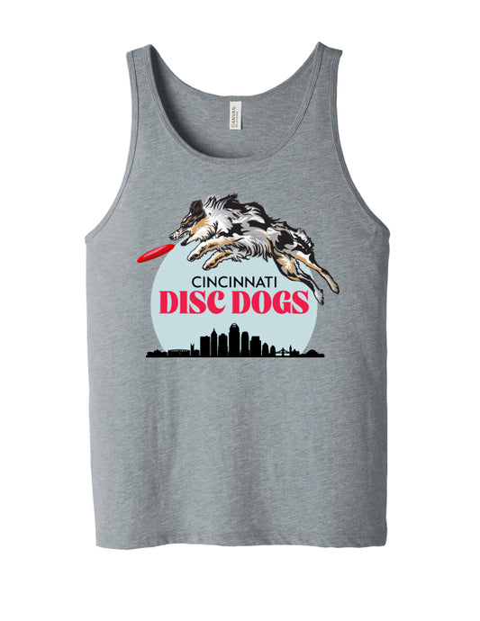 Cincinnati Disc Dogs Adult Tank Grey