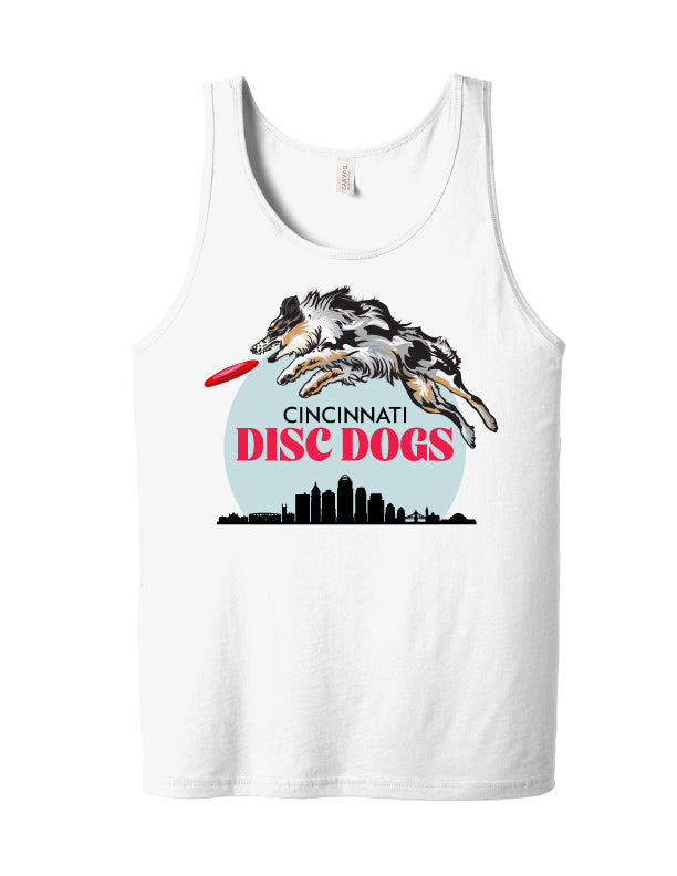 Cincinnati Disc Dogs Adult Tank White