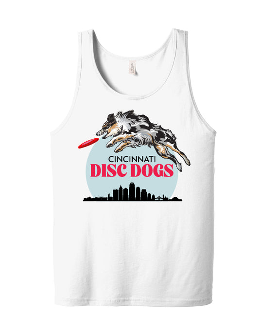 Cincinnati Disc Dogs Adult Tank White