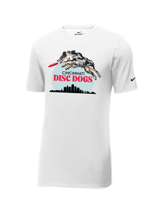 Cincinnati Disc Dogs Adult Nike Dri Fit White