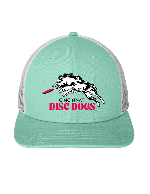 Cincinnati Disc Dogs Snapback Trucker Cap Mint Green