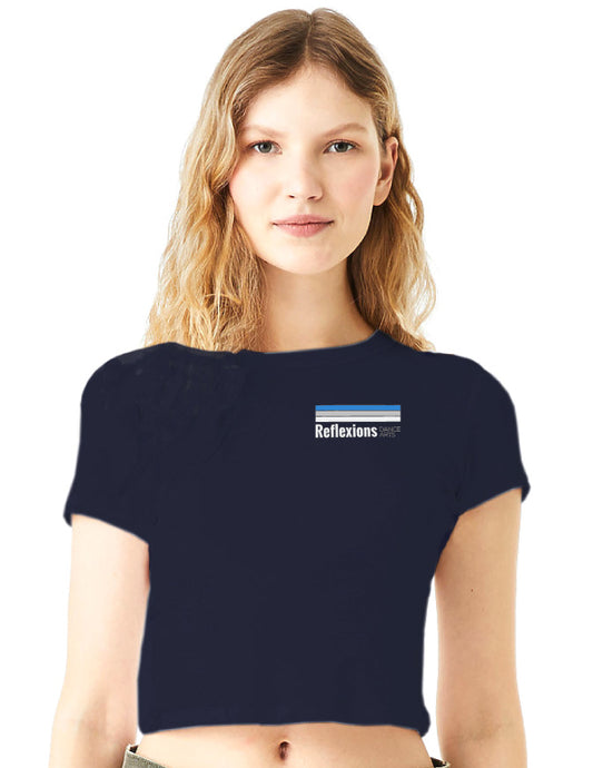 Reflexions Ladies Baby Doll Crop Embroidered