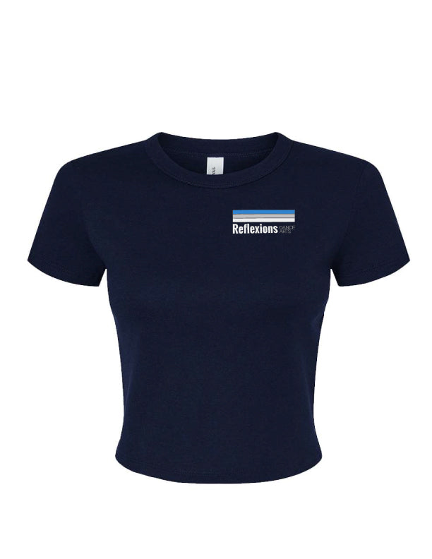 Reflexions Ladies Baby Doll Crop Embroidered