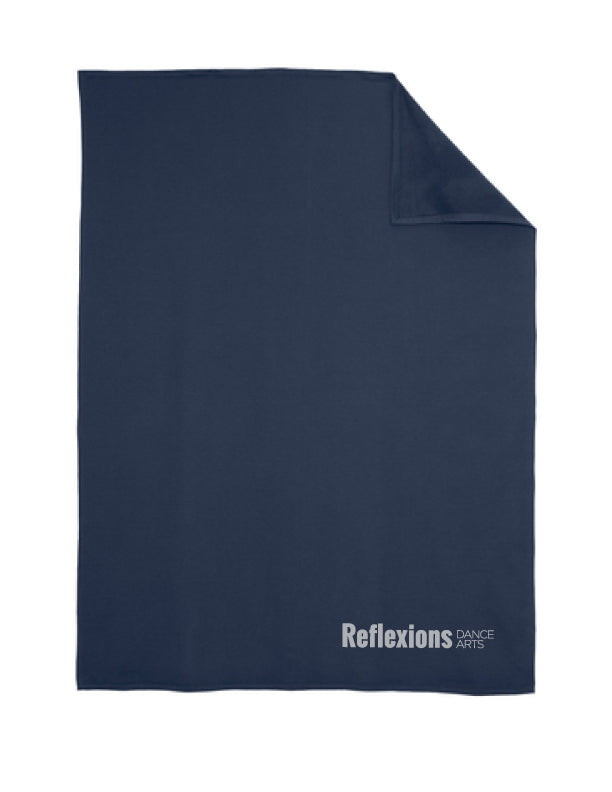 Reflexions Oversized Ultra Plush Navy Blanket