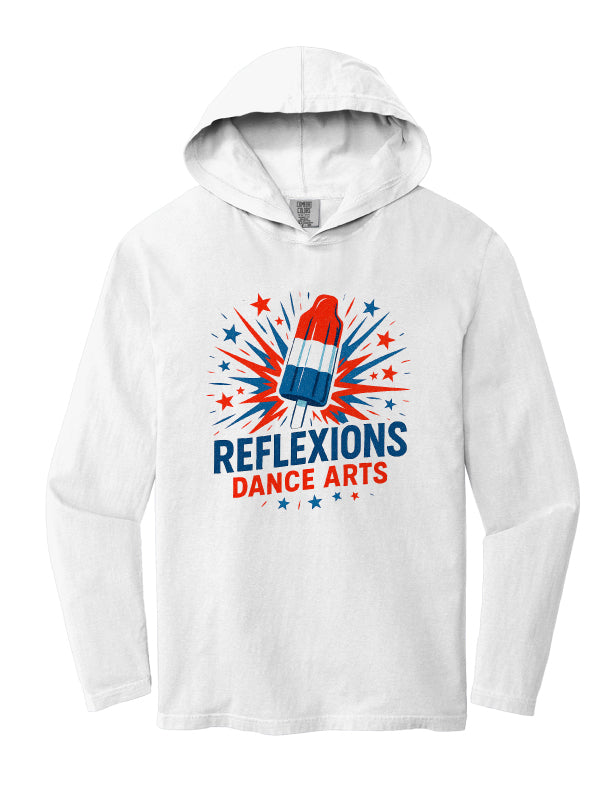 Reflexions MEMORIAL DAY Bomb Pop Adult Long Sleeve Hooded T-Shirt