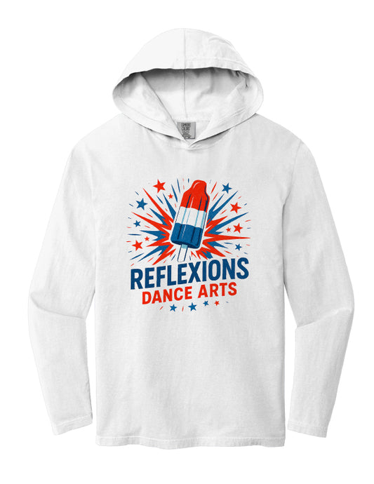 Reflexions MEMORIAL DAY Bomb Pop Adult Long Sleeve Hooded T-Shirt