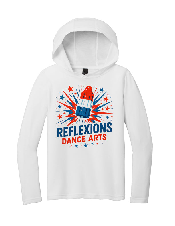 Reflexions MEMORIAL DAY Bomb Pop Youth Long Sleeve Hooded T-Shirt White