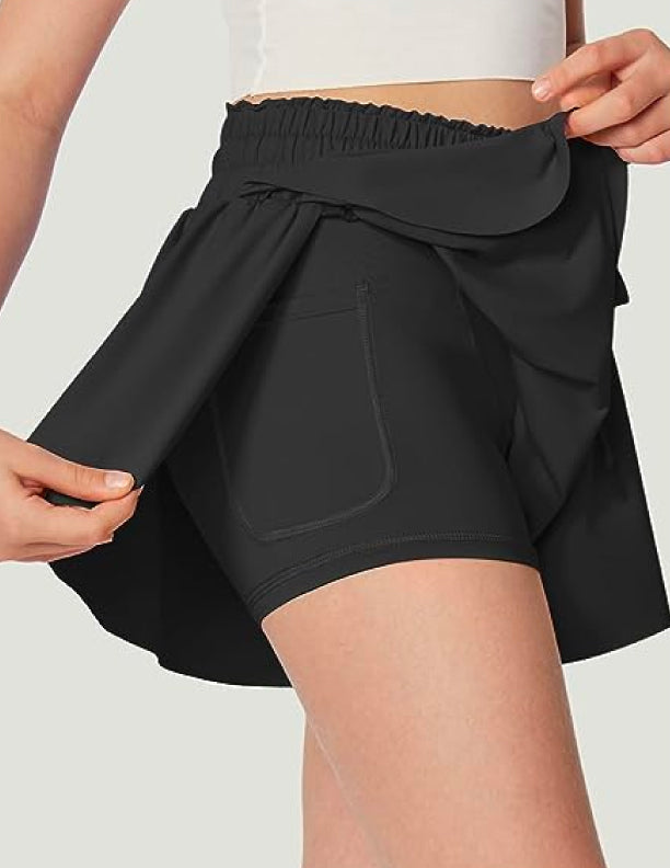 Reflexions Girls Black Butterfly Shorts