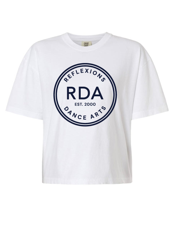 Reflexions EST 2000 Ladies White Boxy T-Shirt