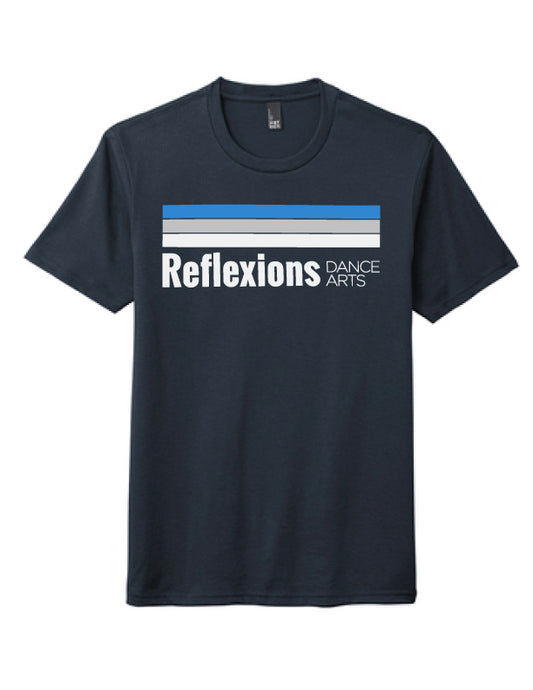 Reflexions Line Logo on Adult Tri-blend Short Sleeve T-Shirt