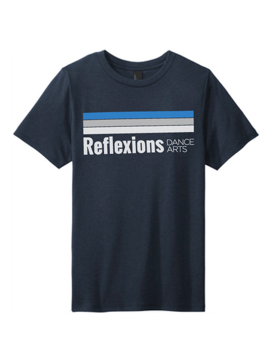 Reflexions Line Logo on Youth Tri-blend Short Sleeve T-Shirt