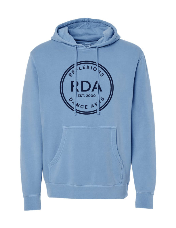 Reflexions EST 2000 pigment-dyed hoodie adult light blue