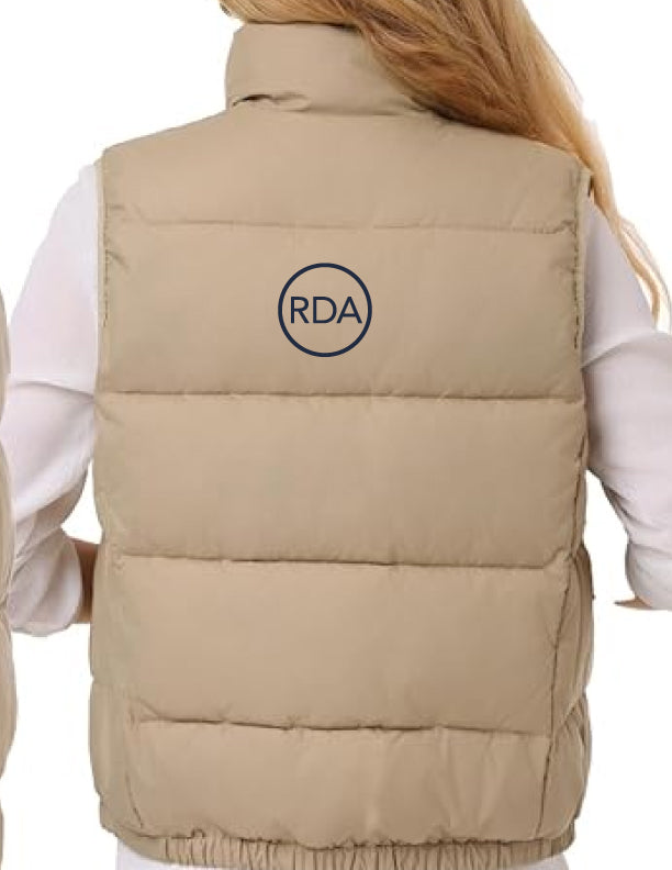 Reflexions ladies puffer vest khaki