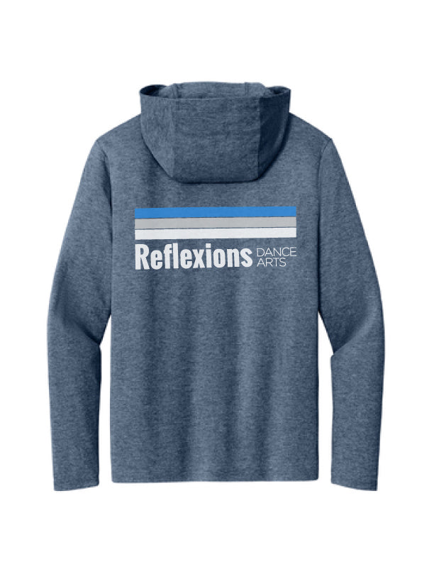 Reflexions Line Logo on Adult Tri TShirt Hoodie