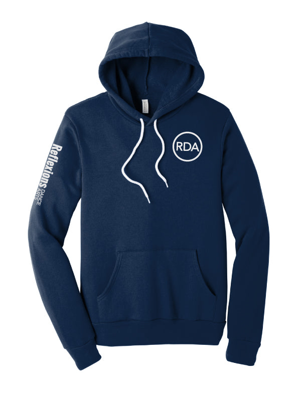 Reflexions Vertical Fun Adult Hoodie Navy