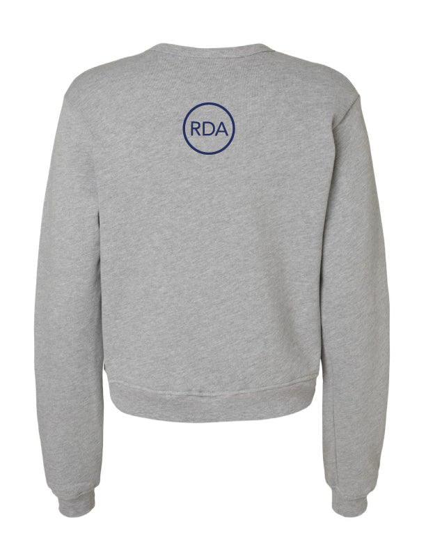 Reflexions Vertical Fun Ladies Crewneck Sweatshirt Heather Grey