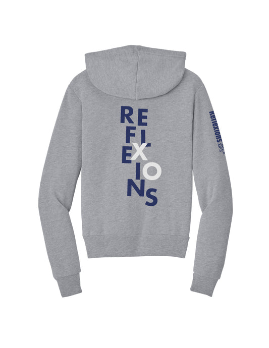 Reflexions Vertical Fun Youth Hoodie Heather Grey