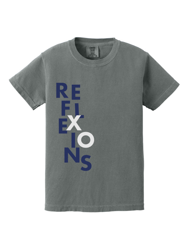 Reflexions Vertical Fun Youth T-Shirt Dark Grey