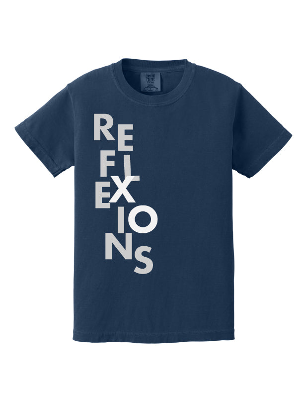 Reflexions Vertical Fun Youth T-Shirt Navy