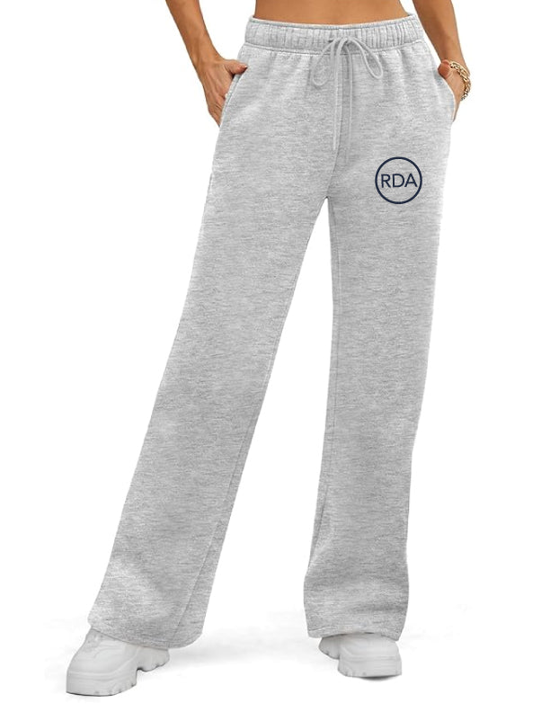 Reflexions Ladies Baggy Wide Leg Heather Grey Joggers