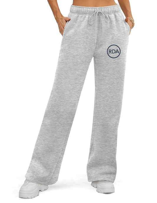 Reflexions Ladies Baggy Wide Leg Heather Grey Joggers