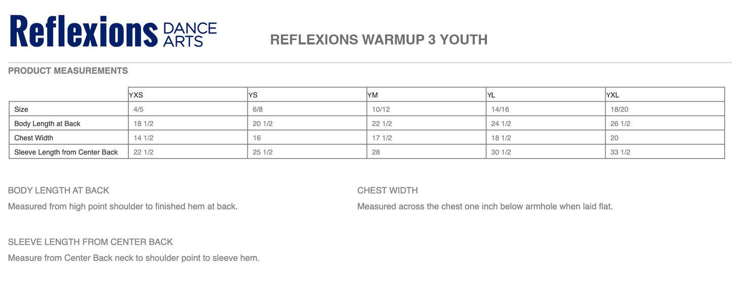 Reflexions Warmup 3 Youth